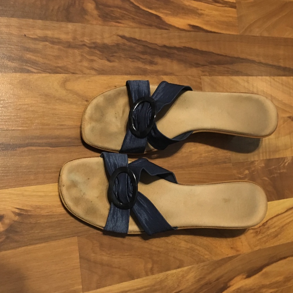 🌻Wedge Sandals. Navy. (E005)